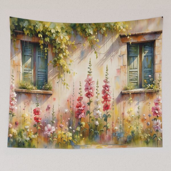 Item preview, Hollyhocks designed and sold by M-Y-A-R-T-.