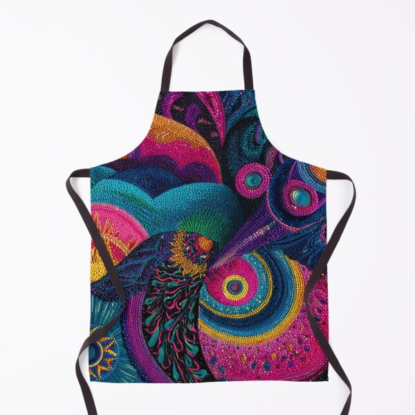 Item preview, Aboriginal Inspired Dot Art - Imagine a Peacock designed and sold by GrinGalore.