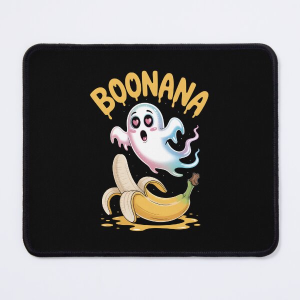 Item preview, BOONANA Funny Ghost and Banana Halloween Pun designed and sold by w1ckerman.