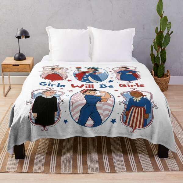 Item preview, Girls Will Be Girls Historical Women’s Rights Leaders designed and sold by PugPuppyLife.