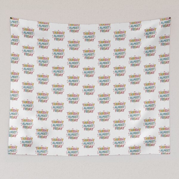 Item preview, Thursday – Almost Friday ? | Kawaii Chill Mood Art Board Print Version 2 designed and sold by modishwelt.