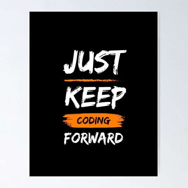 Item preview, Keep Coding designed and sold by PyGeek.