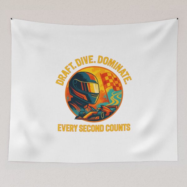Item preview, Draft. Dive. Dominate. - Every Second Counts - Motorsport designed and sold by inkNext.