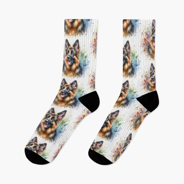 Item preview, German Shepherd dog watercolor designed and sold by paulrommer.