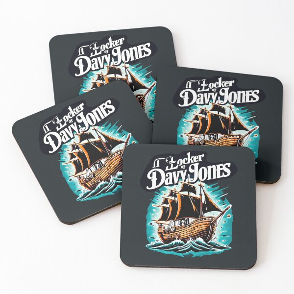 Item preview, The Locker of Davy Jones – Nautical Pirate Ship Artwork designed and sold by FalconLifeStore.