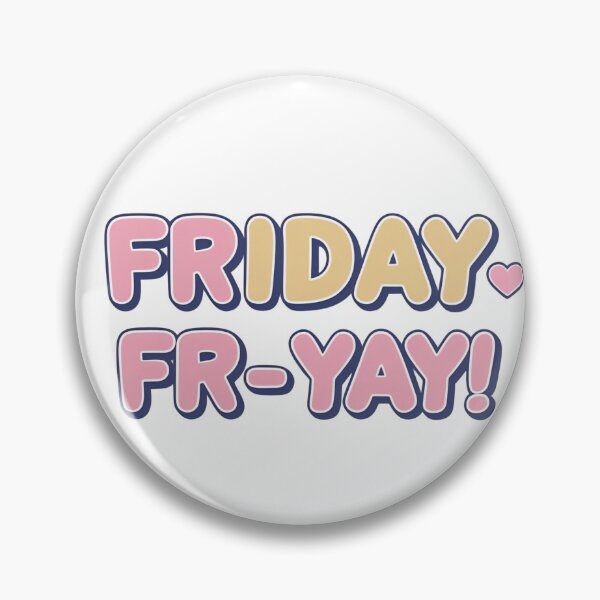 Item preview, Friday – Fri-YAY! ? | Cute Kawaii Mood Text Art Board Print Version 2 designed and sold by modishwelt.