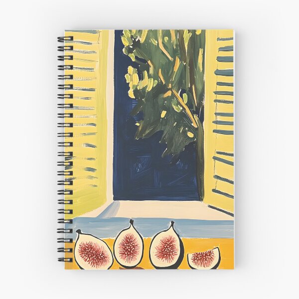 Item preview, Open the Shutters to Color and Calm - Figs on Sunlit Table Framed by Tree and Dark Sky designed and sold by OlfactoART Studio.