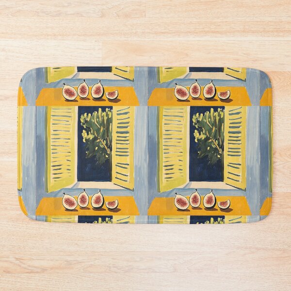 Item preview, Open the Shutters to Color and Calm - Figs on Sunlit Table Framed by Tree and Dark Sky designed and sold by OlfactoART Studio.