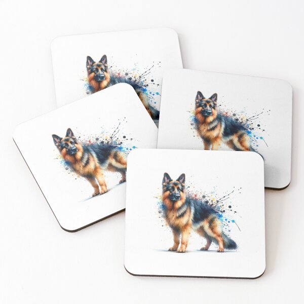 Item preview, German Shepherd dog watercolor designed and sold by paulrommer.