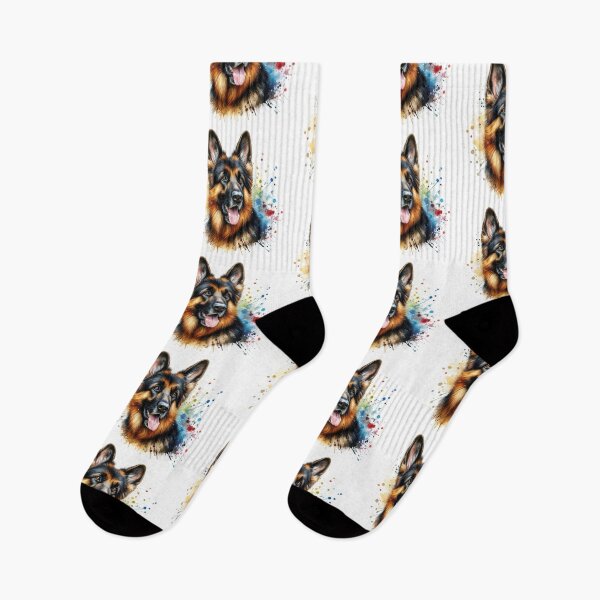Item preview, German Shepherd dog watercolor designed and sold by paulrommer.