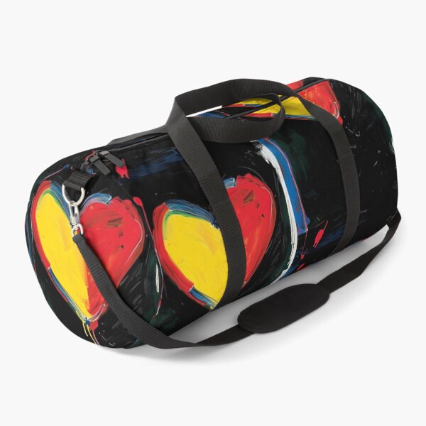 Item preview, Ignite Vibrant Passion - Bold Red and Yellow Heart with Dynamic Drips and Textured Depth designed and sold by OlfactoART Studio.