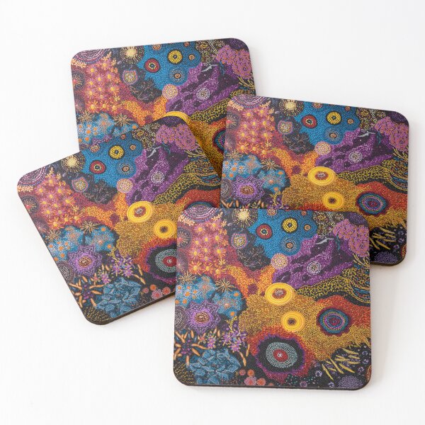 Item preview, Aboriginal Inspired Dot Art - Intricate Nature Pattern designed and sold by GrinGalore.