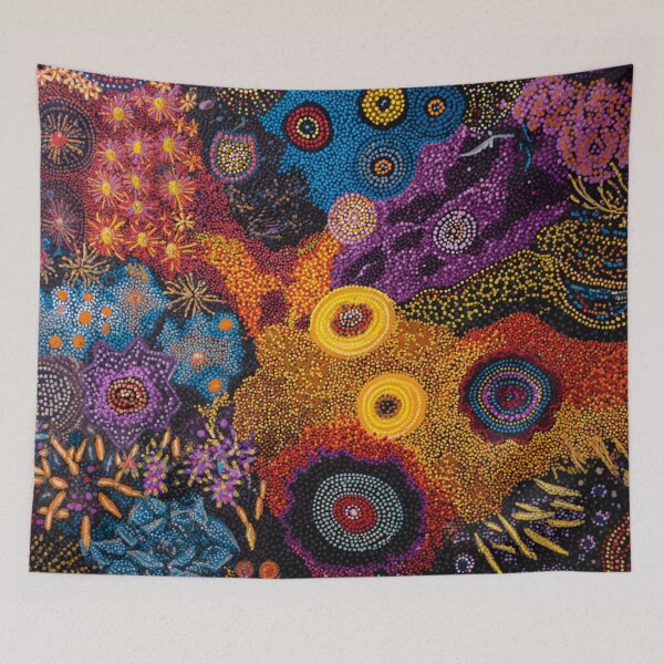 Item preview, Aboriginal Inspired Dot Art - Intricate Nature Pattern designed and sold by GrinGalore.