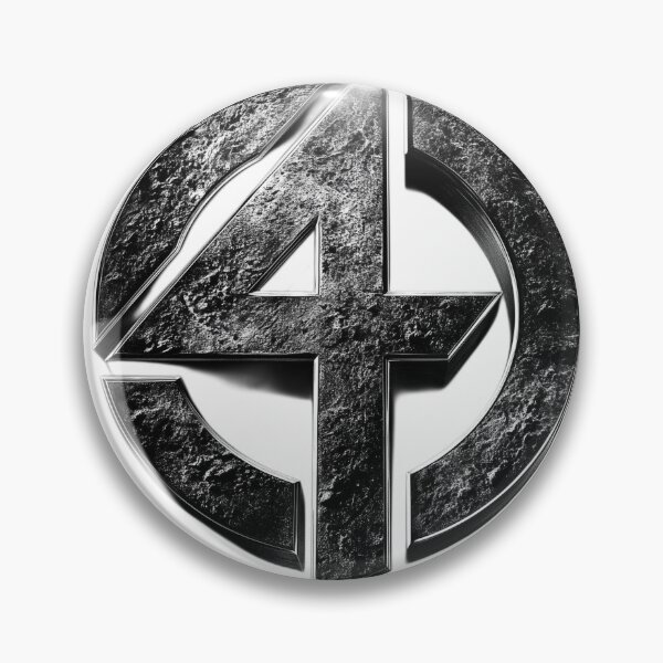 Artikelvorschau, Fantastische Vier Logo – Metallisch & Dunkel entworfen und verkauft von LoomisDreams.