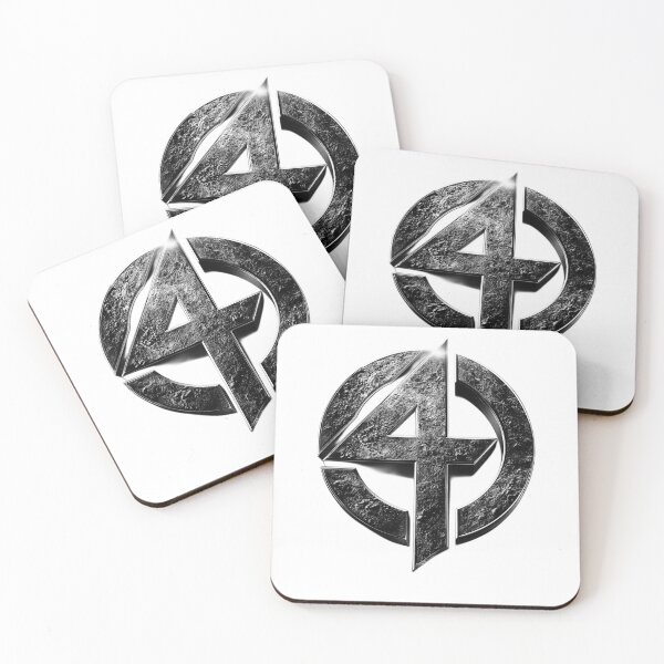Item preview, Fantastic Four Logo – Metallic Grunge Edition designed and sold by LoomisDreams.