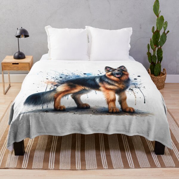 Item preview, German Shepherd dog watercolor designed and sold by paulrommer.