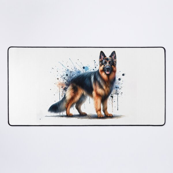 Item preview, German Shepherd dog watercolor designed and sold by paulrommer.