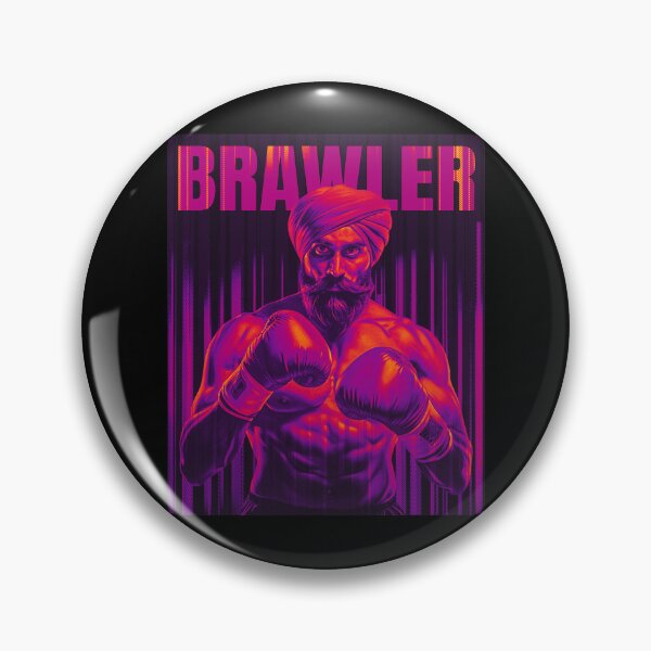 Item preview, BRAWLER (red) - Singh / Sikh Boxer designed and sold by sarbizzy.