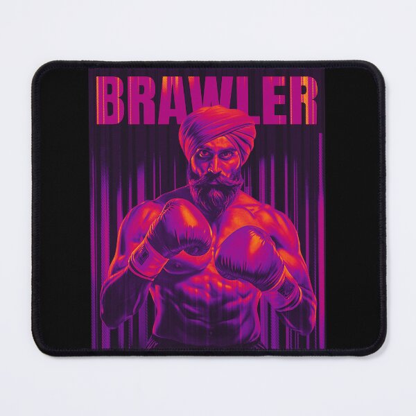 Item preview, BRAWLER (red) - Singh / Sikh Boxer designed and sold by sarbizzy.
