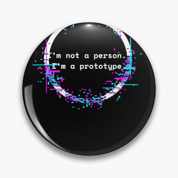 Item preview, I’m Not a Person, I’m a Prototype – Futuristic Identity Shirt | AI Cybercore Design designed and sold by ZenCrazed.