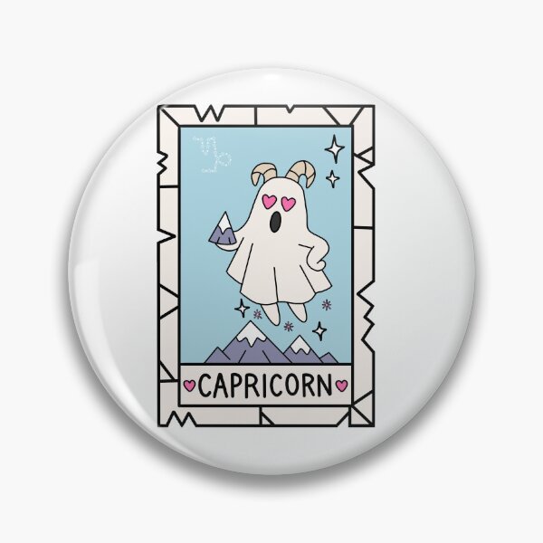 Item preview, Capricorn Ghost — Zodiac Tarot-Inspired Sticker designed and sold by DREAMERBOYZ.