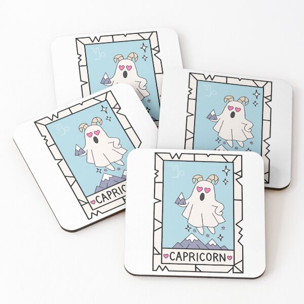Item preview, Capricorn Ghost — Zodiac Tarot-Inspired Sticker designed and sold by DREAMERBOYZ.