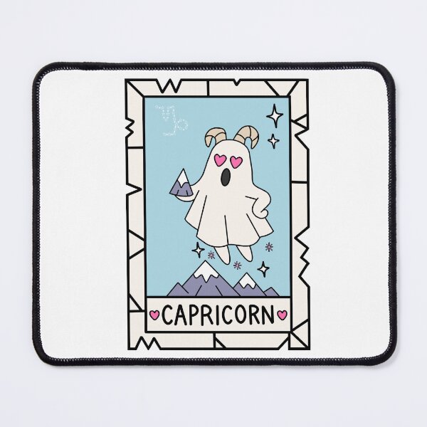 Item preview, Capricorn Ghost — Zodiac Tarot-Inspired Sticker designed and sold by DREAMERBOYZ.