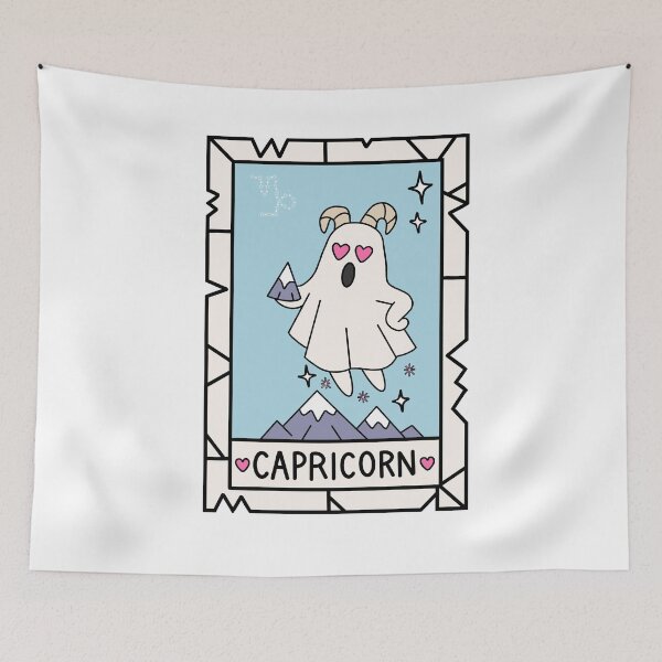 Item preview, Capricorn Ghost — Zodiac Tarot-Inspired Sticker designed and sold by DREAMERBOYZ.
