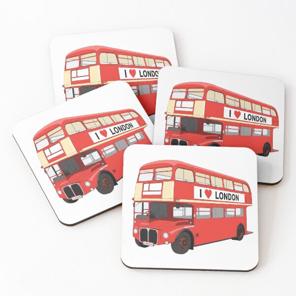 Item preview, Red London "I love London" bus  designed and sold by GingaDesigns.