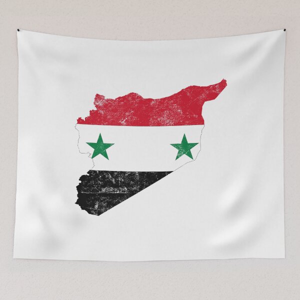 Item preview,  Syria Flag Map tshirt distressed vintage designed and sold by farhanhafeez.