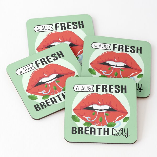 Item preview,  6 Aug Fresh Breath Day - Wacky Holidays  designed and sold by ChemicalXShop.