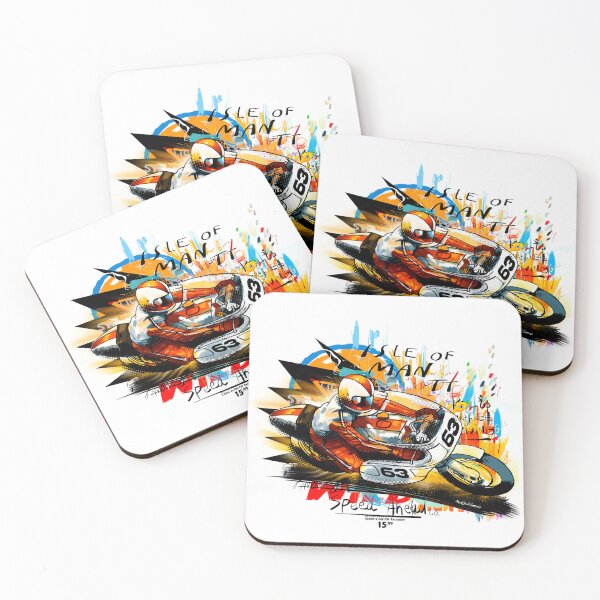 Item preview, TT Isle of Man #2 – Retro Motorcycle Racing Art designed and sold by Matalobos /  Retro Art & Classic Machines.