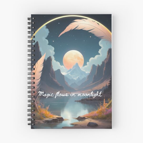 Item preview, Boho Vibes- Magic flows in moonlight illustration designed and sold by FilMate.