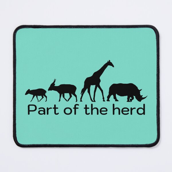 Item preview, Part of the herd - v5 - Duiker, Bongo, Giraffe, Rhino - Black designed and sold by GeoCreate.