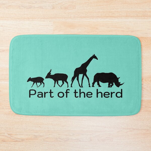 Item preview, Part of the herd - v5 - Duiker, Bongo, Giraffe, Rhino - Black designed and sold by GeoCreate.