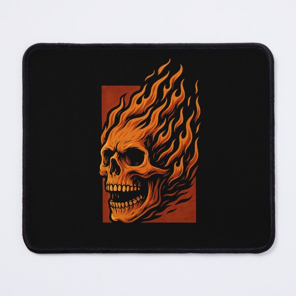 Item preview, Flaming Skull Horror Artwork designed and sold by Shoot-The-Moon.