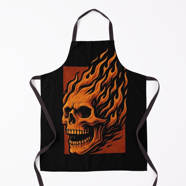 Item preview, Flaming Skull Horror Artwork designed and sold by Shoot-The-Moon.