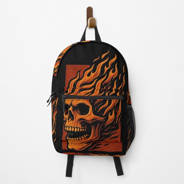 Item preview, Flaming Skull Horror Artwork designed and sold by Shoot-The-Moon.