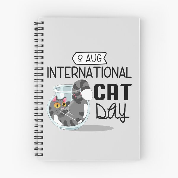 Item preview, 8 Aug International Cat Day - Wacky Holidays  designed and sold by ChemicalXShop.