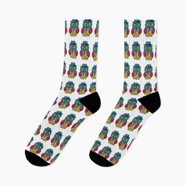 Item preview, Bubble tea driniking colorful owl designed and sold by UniqueDesignHub.