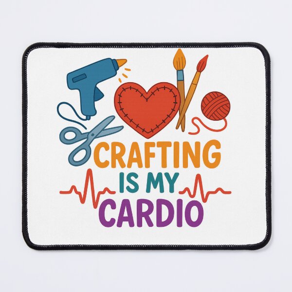 Item preview, Crafting Is My Cardio – Funny Maker Life Design designed and sold by Aube11.