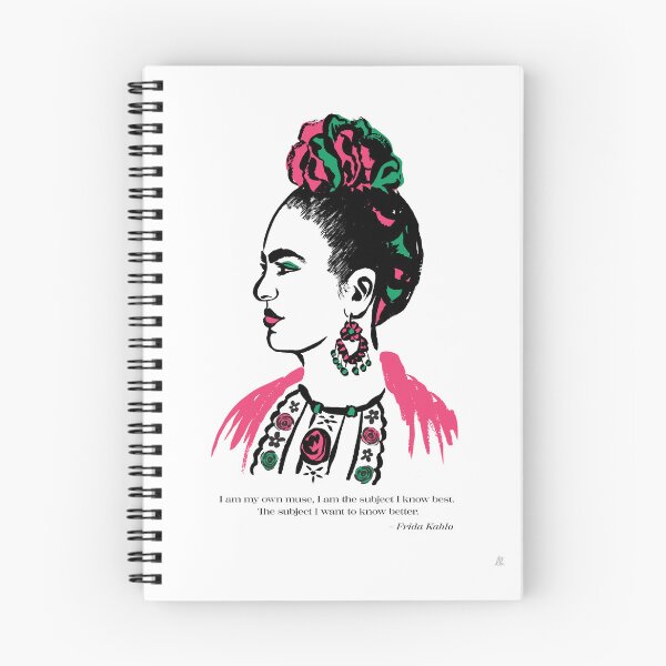 Item preview, Frida Illustration with Quote designed and sold by Lisa Bellew Creative.