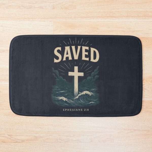 Item preview, Saved Through Christ – Christian Gospel Salvation Verse designed and sold by SimplySelim.