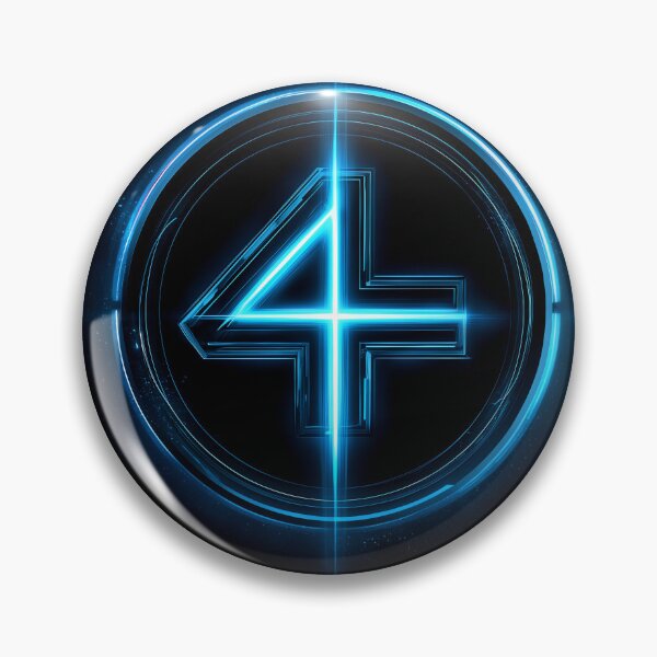 Item preview, Fantastic Four – Futuristic Glowing Logo designed and sold by LoomisDreams.