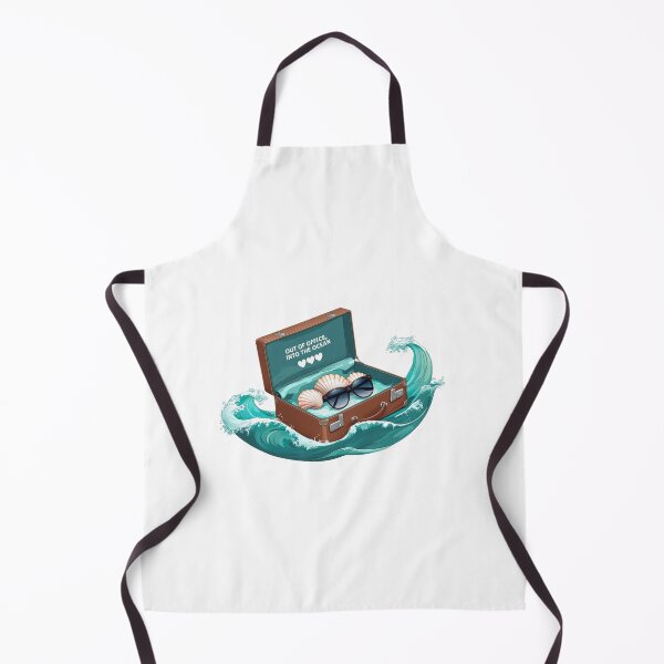 Item preview, Out of the office, into the ocean - Escapist vacation design designed and sold by StormArte.