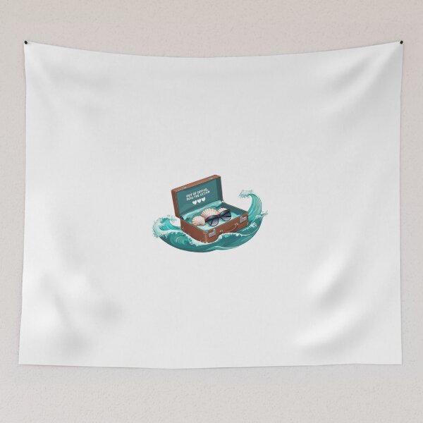 Item preview, Out of the office, into the ocean - Escapist vacation design designed and sold by StormArte.