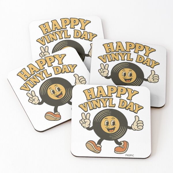 Item preview, Happy Vinyl Day Retro Cartoon designed and sold by PXEpic.