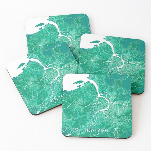 Item preview, New Taipei City Map of Taiwan - Watercolor designed and sold by deMAP.