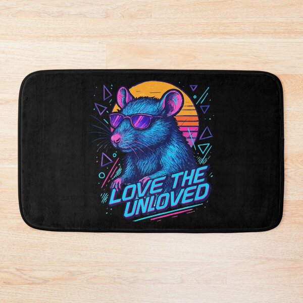 Item preview, Love The Unloved Pet Rat Retro Vaporwave designed and sold by TomFrontierArt.
