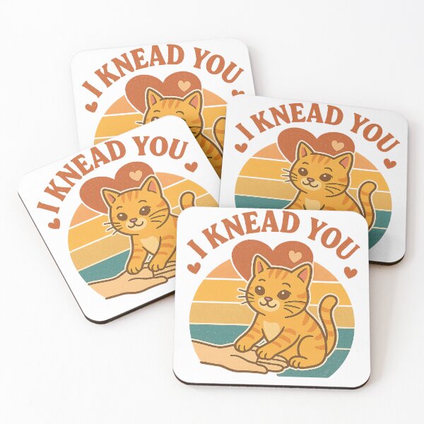 Item preview, I Knead You – Cute Retro Cat Love Design for Pet Lovers designed and sold by Domci.